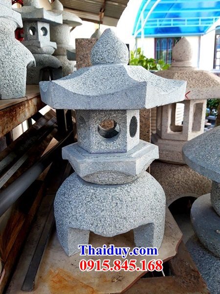 07 Đèn sân vườn biệt thự tiểu cảnh trang trí kiểu nhật đá ninh bình tự nhiên đẹp bán tại Quảng Ninh