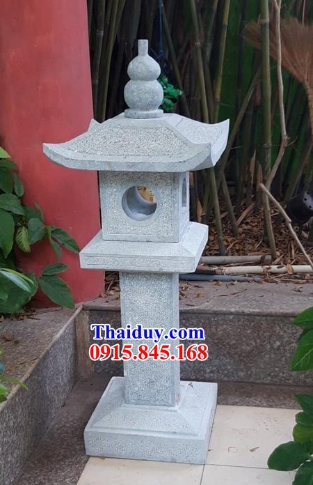 07 Đèn sân vườn biệt thự tiểu cảnh trang trí kiểu nhật đá tự nhiên đẹp bán tại Quảng Ninh