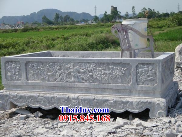 07 Mẫu chậu bể trồng cây cảnh bon sai bằng đá ninh bình đẹp bán tại Hải Dương