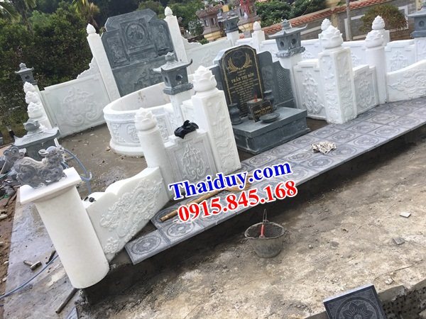 07 Nghĩa trang đá trắng ninh bình gia đình dòng họ ông bà bố mẹ đẹp bán Điện Biên