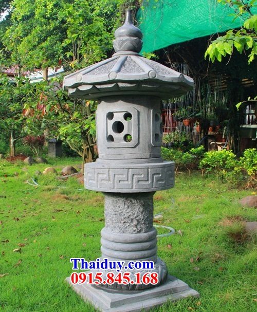 09 Đèn đá ninh bình sân vườn kiểu nhật trang trí biệt thự non bộ tiểu cảnh đẹp bán tại Nam Định
