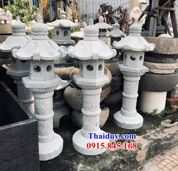 09 Đèn đá tự nhiên ninh bình sân vườn kiểu nhật trang trí biệt thự non bộ tiểu cảnh đẹp bán tại Nam Định