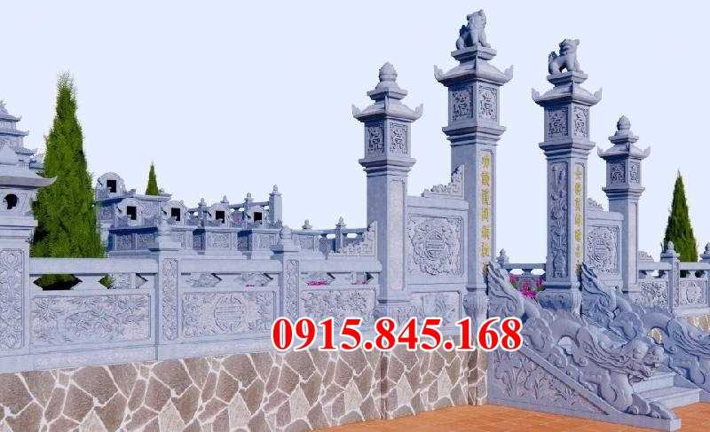 09 Mẫu cổng mộ đá liền nguyên khối đẹp tại Bình Thuận