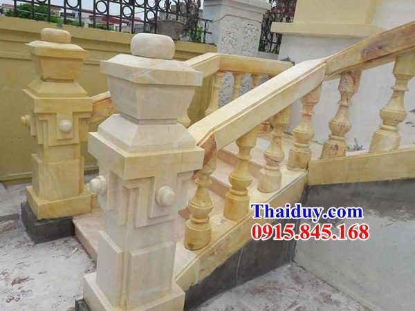 10 Lan can tường bao hàng rào đá vàng tự nhiên đẹp lắp đình đền chùa nhà thờ từ đường nghĩa trang khu lăng mộ mồ mả gia đình dòng họ ông bà bố mẹ tổ tiên bán tại Đà Nẵng