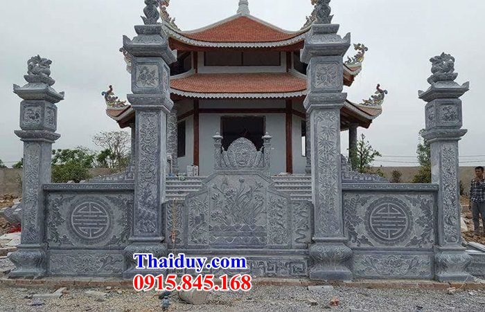 10 Mẫu cổng đá tự nhiên tam quan tứ trụ đình đền chùa miếu nhà thờ từ đường dòng họ gia tộc tổ tiên đẹp nhất bán tại Kiên Giang