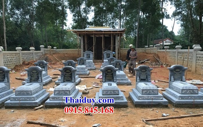 10 Mẫu kích thước mộ tam sơn phong thủy bằng đá cất để tro hài cốt hỏa táng