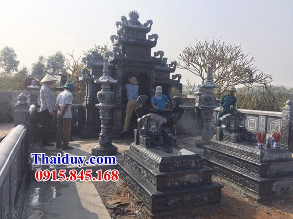 10 Mẫu kích thước mộ tam sơn phong thủy bằng đá khối tự nhiên