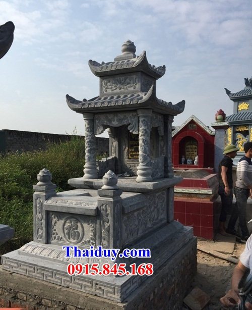 10 Mộ mồ mả hai mái bằng đá bán tại Cao Bằng