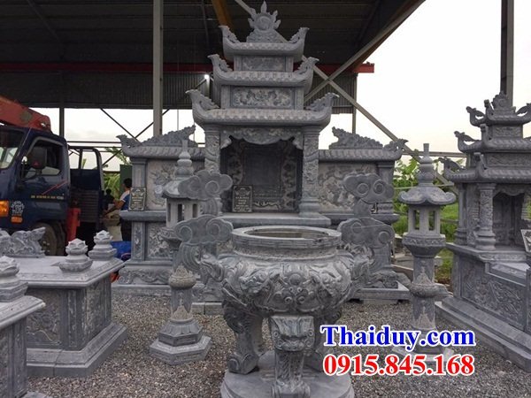 11 Cây hương củng kỳ đài am lầu lăng đá tự nhiên thờ chung nghĩa trang khu lăng mộ mồ mả gia đình dòng họ ông bà tổ tiên đẹp bán tại Thái Nguyên