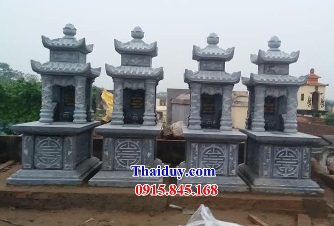 11 Mộ mồ mả ông bà bố mẹ ba má gia đình dòng họ bằng đá thanh hóa hai mái đẹp bán tại bắc kạn