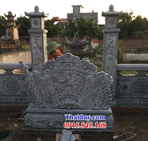 12 Bức bình phong cuốn thư tắc môn đá tự nhiên nguyên khối nhà thờ từ đường nghĩa trang khu lăng mộ mồ mả gia đình dòng họ ông bà bố mẹ đẹp bán tại Lào Cai