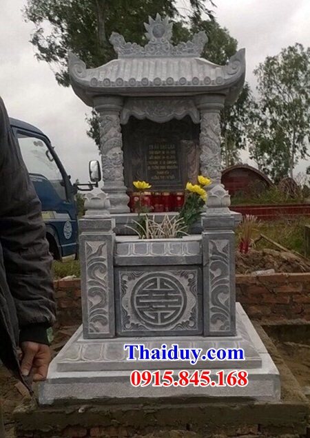 12 mẫu mộ một mái bằng đá thiết kế đơn giản đẹp nhất Việt Nam