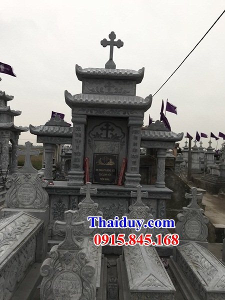 13 Mộ lăng mồ mả công giáo đạo thiên chúa giáo bằng đá thanh hóa đẹp bán tại Thái Nguyên