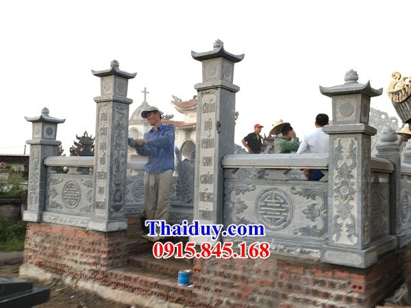 13 Nghĩa trang gia đình ông bà bố mẹ xây đá xanh cao cấp đẹp bán tại Quảng Ninh