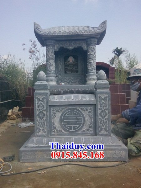 14 Mẫu mộ mồ mả đá xanh cất giữ để đựng hũ tro hài cốt một mái ông bà bố mẹ gia đình dòng họ đẹp bán tại Thừa Thiên Huế