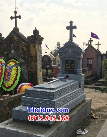 14 Mộ lăng mồ mả công giáo đạo thiên chúa bằng đá bán tại Tuyên Quang