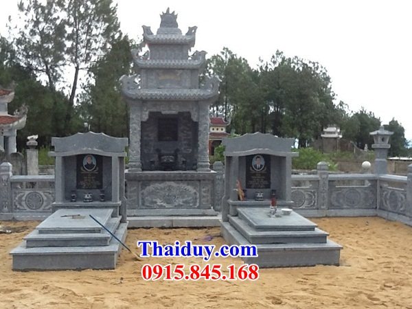 14 Mộ mồ mả đá xanh liền nguyên khối cao cấp hiện đại đơn giản không mái tam ba năm cấp đẹp bán tại Lâm Đồng