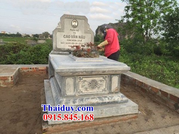 14 Mộ mồ mả gia đình ông bà bố mẹ đơn giản bằng đá ninh bình nguyên khối đẹp bán tại Sơn La