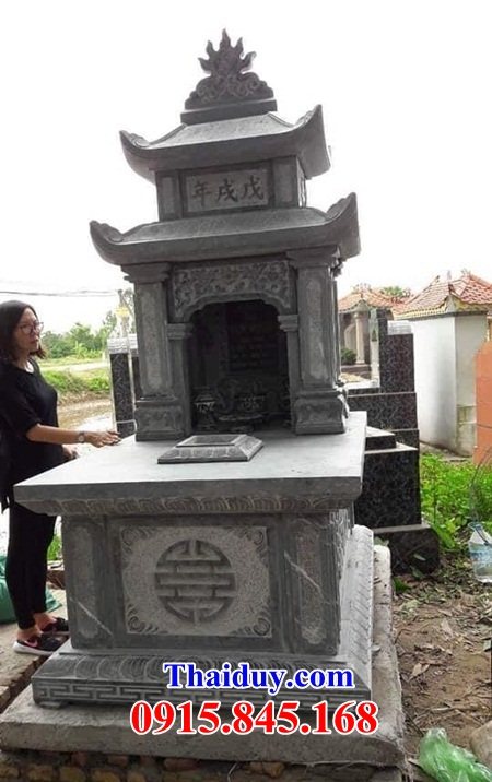 14 mộ hai mái đẹp nhất Việt Nam bằng đá tự nhiên nguyên khối