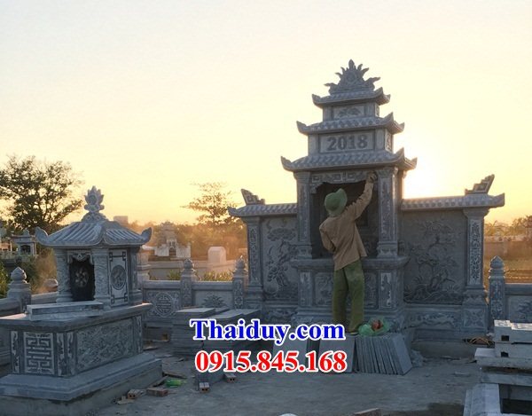 15 Củng lăng kỳ đài am miếu lầu thờ chung lăng mộ đá xanh nghĩa trang mồ mả gia đình dòng họ tổ tiên ông bà cô tổ đẹp bán tại Hà Giang