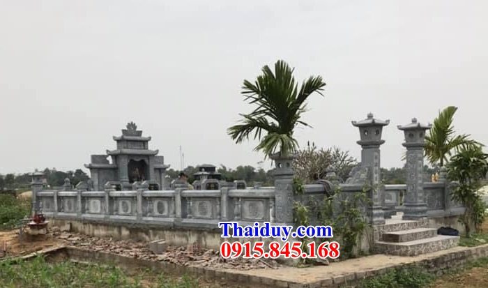 15 Lan can tường bao hàng rào đá tự nhiên nguyên khối nghĩa trang dòng họ khu lăng mộ mồ mả gia đình ông bà bố mẹ đẹp bán Khánh Hòa