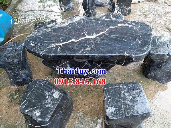 16 Bộ bàn ghế đá tự nhiên bày sân biệt thự tiểu cảnh tư gia đẹp bán tại Hậu Giang