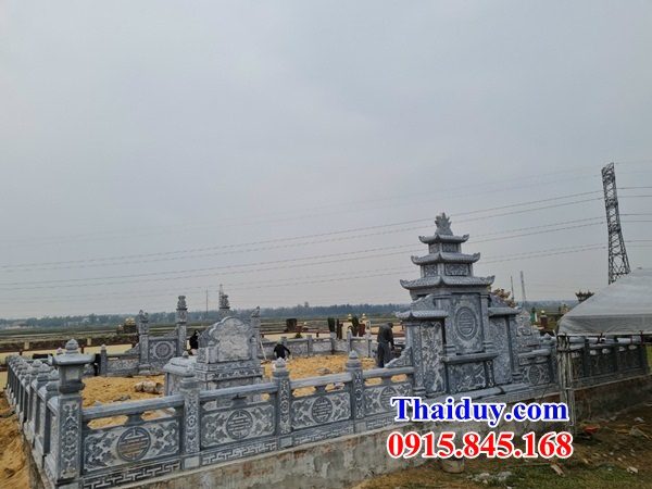 16 Mẫu lan can tường bao hàng rào mộ mồ mả đá nghĩa trang gia đình dòng họ đẹp bán Ninh Thuận