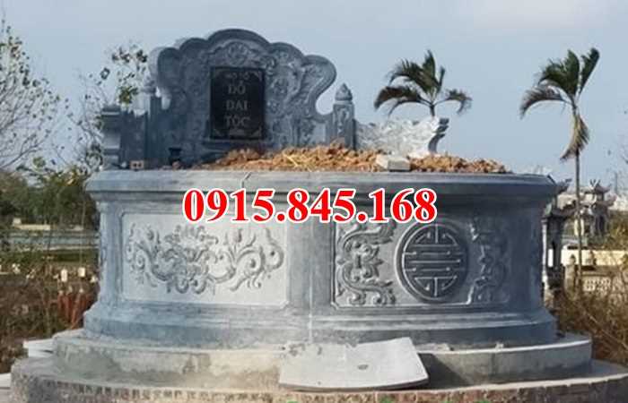 16 Mẫu mộ đá tròn hình tròn gia đình tổ tiên đẹp bán tại phú thọ