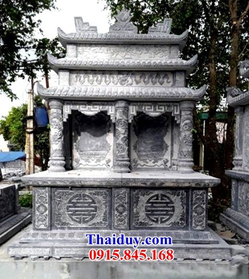 17 Hình ảnh mộ đôi bằng đá hai ngôi giống nhau bán báo giá toàn quốc