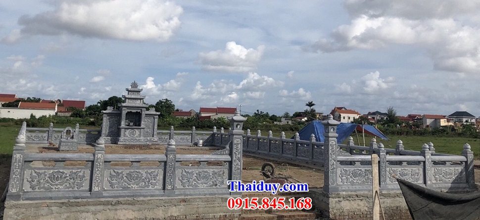 17 Mẫu lan can tường hàng rào lăng mộ mồ mả đá thanh hóa nghĩa trang gia đình dòng họ đẹp bán Bình Thuận