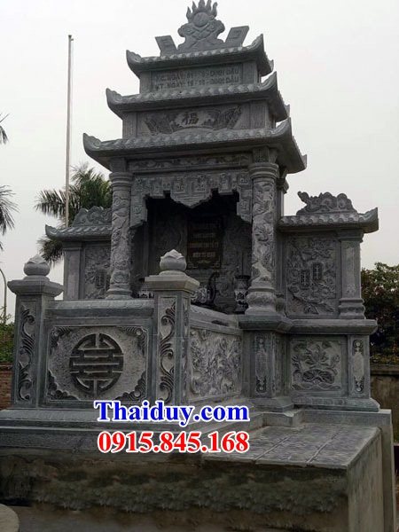 17 Mẫu mộ mồ mả đá ninh bình ba mái gia đình dòng họ ông bà bố mẹ ba má đẹp bán tại Quảng Trị