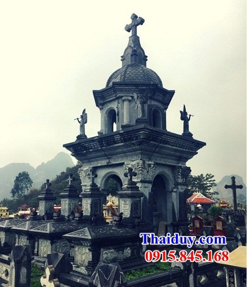17 Mộ lăng mồ mả công giáo đạo thiên chúa bằng đá thanh hóa đẹp bán tại Hà Giang