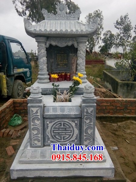 17 Mộ mồ mả đá một mái cất giữ để đựng hũ tro hài cốt ông bà bố mẹ gia đình dòng họ đẹp bán tại Quảng Ngãi
