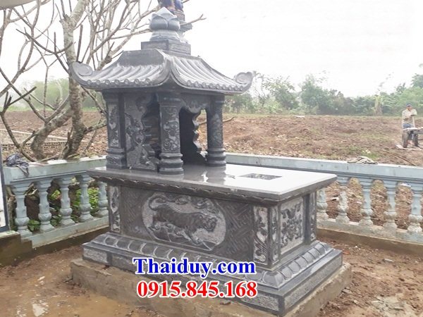 17 Mộ mồ mả đá thanh hóa một mái cất giữ để đựng hũ tro hài cốt ông bà bố mẹ gia đình dòng họ đẹp bán tại Quảng Ngãi
