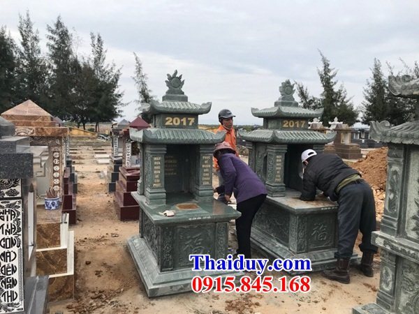 20 Mộ mồ mả hai mái bằng đá bán tại Hải Dương