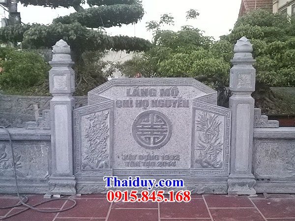 21 Mẫu tắc môn cuốn thư bức bình phong đá ninh bình từ đường nhà thờ nghĩa trang khu lăng mộ dòng họ ông bà bố mẹ đẹp bán tại Quảng Bình