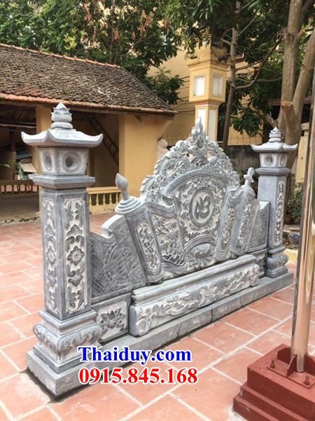23 Tắc môn cuốn thư bình phong đá thanh hóa khu lăng mộ nghĩa trang nhà thờ từ đường gia đình dòng họ tổ tiên đẹp bán tại Thừa Thiên Huế