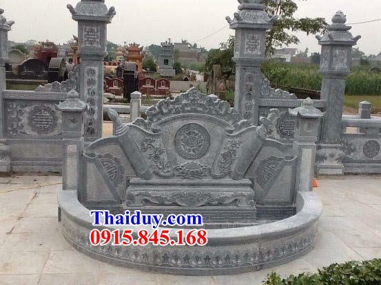 23 Tắc môn cuốn thư bình phong đá xanh khu lăng mộ nghĩa trang nhà thờ từ đường gia đình dòng họ tổ tiên đẹp bán tại Thừa Thiên Huế