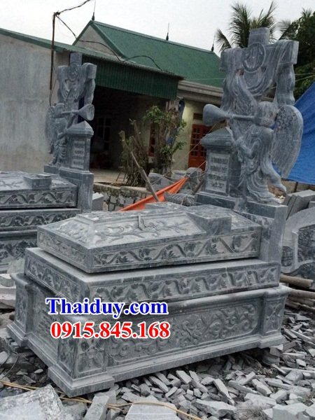 25 Mộ lăng mồ mả công giáo đạo thiên chúa bằng đá tự nhiên nguyên khối đẹp bán tại Quảng Trị