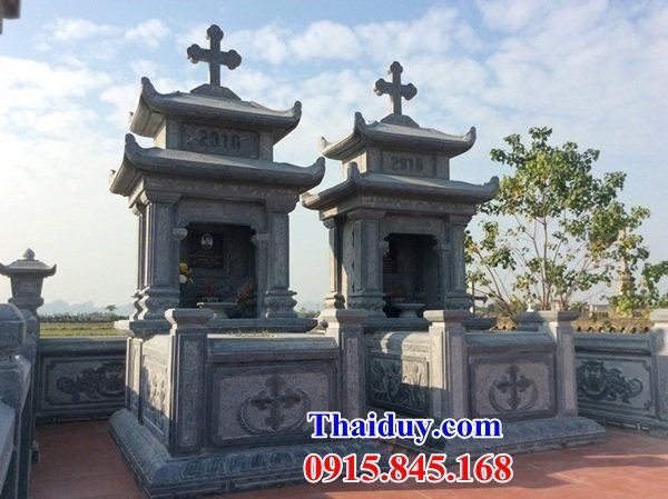 26 Mộ lăng mồ mả công giáo đạo thiên chúa bằng đá xanh bán tại Thừa Thiên Huế