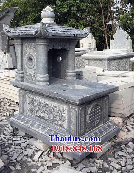 27 Mẫu mộ mồ mả đá tự nhiên nguyên khối một mái cất giữ để đựng hũ tro hài cốt gia đình dòng họ ông bà bố mẹ ba má đẹp bán tại đắk nông