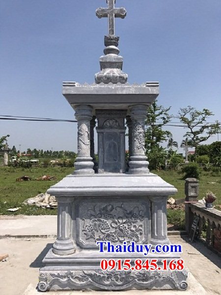 27 Mộ lăng mồ mả công giáo đạo thiên chúa bằng đá thanh hóa đẹp bán tại Đà Nẵng