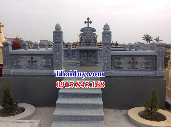 28 Mộ lăng mồ mả công giáo đạo thiên chúa bằng đá đẹp bán tại Quảng Nam