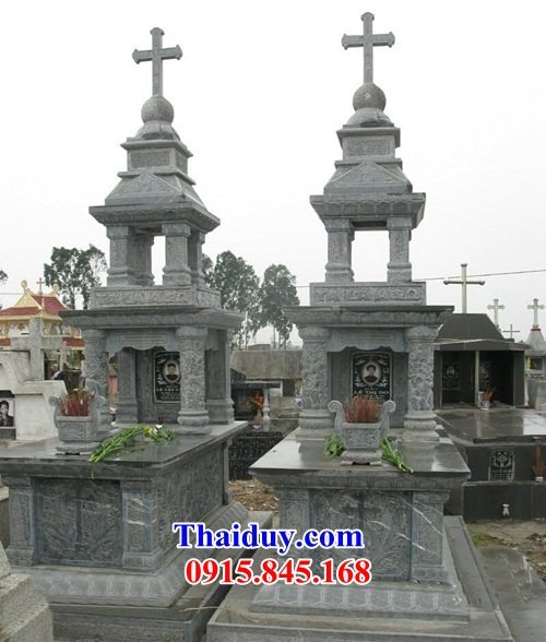 28 Mộ lăng mồ mả công giáo đạo thiên chúa bằng đá thanh hóa đẹp bán tại Quảng Nam