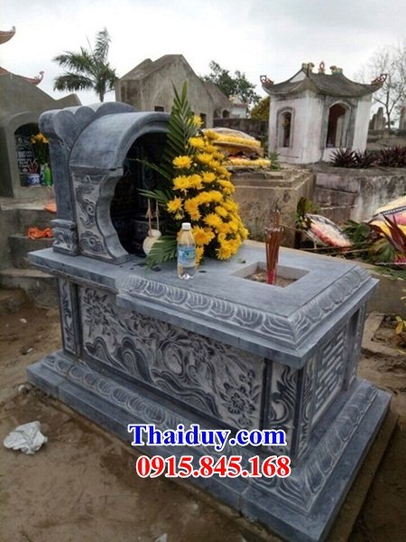 29 Mộ mồ mả đá xanh một mái cất giữ để đựng hũ tro hài cốt gia đình dòng họ ông bà bố mẹ ba má đẹp bán tại TP Hồ Chí Minh