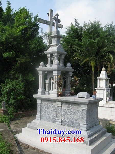 30 Mộ lăng mồ mả công giáo đạo thiên chúa bằng đá ninh bình đẹp bán tại Bình Định