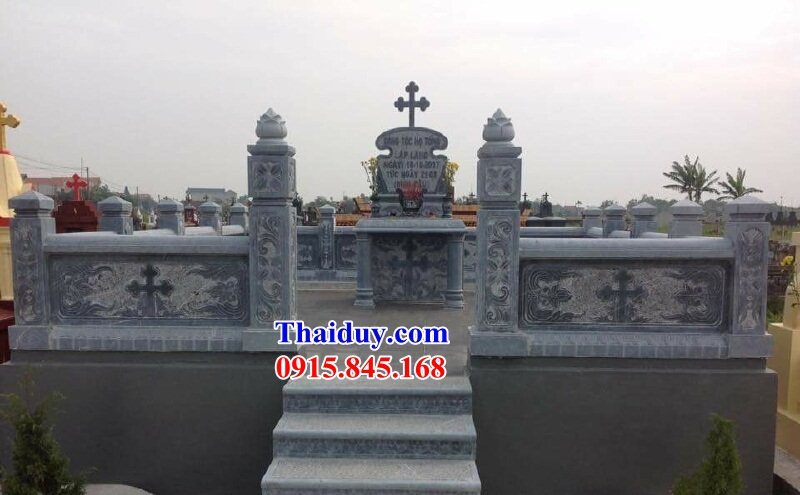 30 Mộ lăng mồ mả công giáo đạo thiên chúa bằng đá tự nhiên nguyên khối đẹp bán tại Bình Định