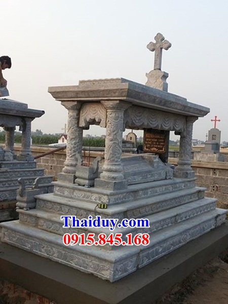 32 Mộ lăng mồ mả công giáo đạo thiên chúa bằng đá ninh bình đẹp bán tại Khánh Hòa