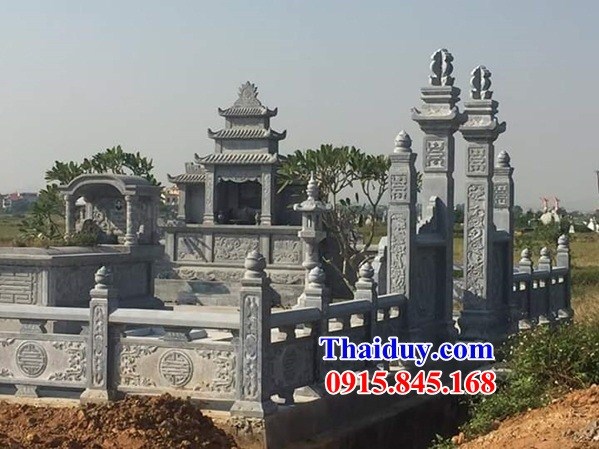 33 Mẫu khu lăng mộ gia tiên dòng họ bằng đá xanh Thanh Hóa