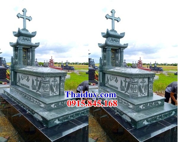 34 Mộ công giáo bằng đá đẹp bán tại Bình Thuận